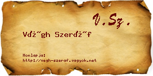 Végh Szeráf névjegykártya